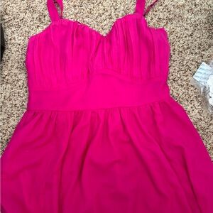 Abercrombie and fitch hot pink dress